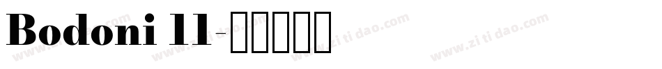 Bodoni 11字体转换